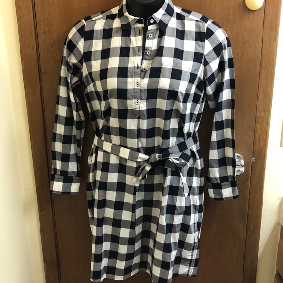 Brooks Brothers Dresses & Skirts - nwt brooks brothers | navy plaid shirtdress